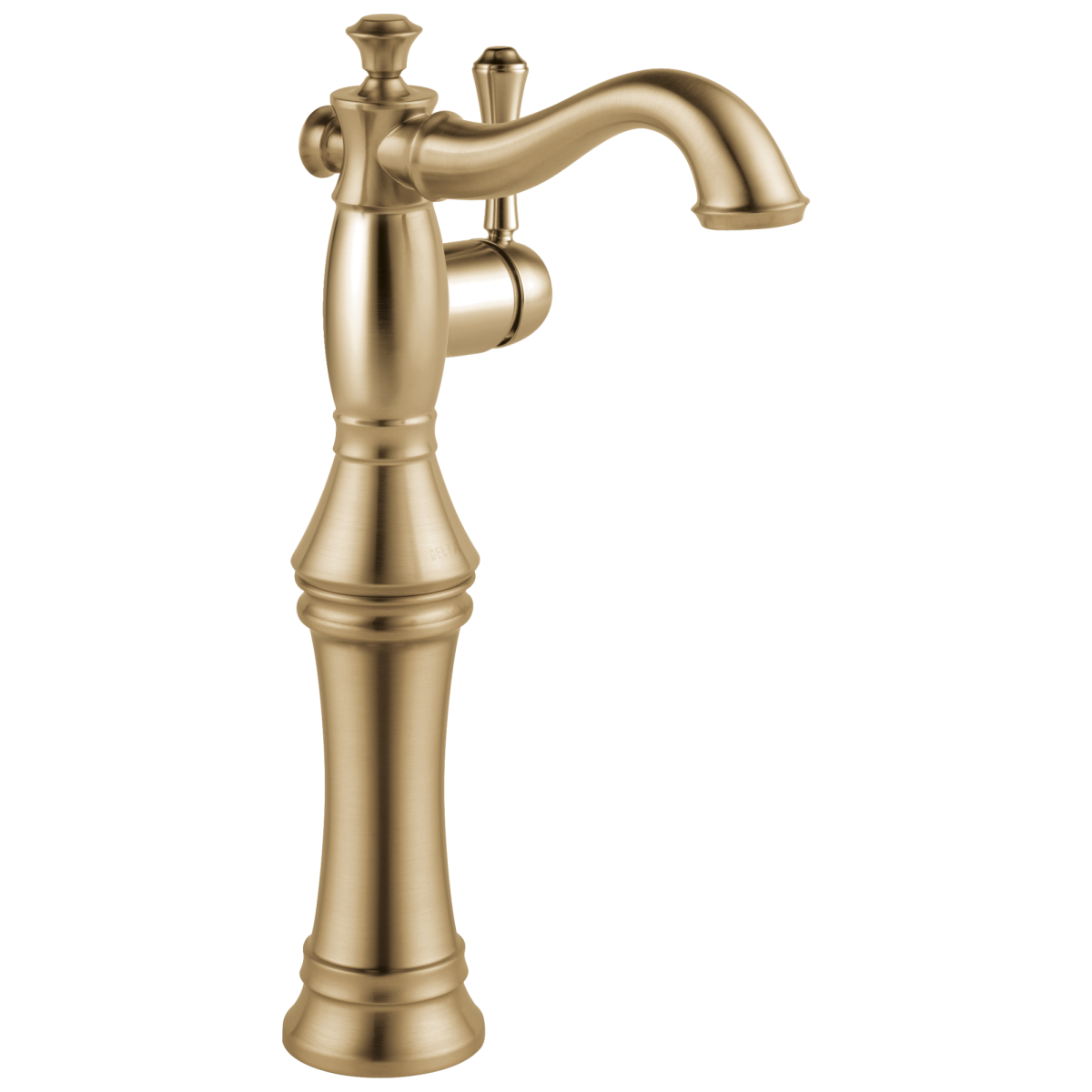 DELTA Cassidy Single Handle Vessel Bathroom Faucet — Champagne Bronze