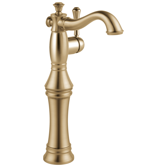 DELTA Cassidy Single Handle Vessel Bathroom Faucet — Champagne Bronze