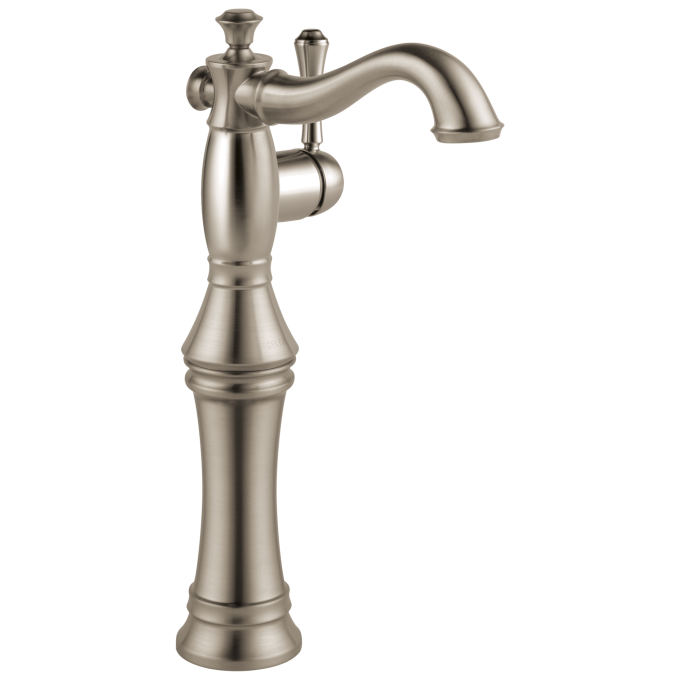 DELTA Cassidy Single Handle Vessel Bathroom Faucet — Stainless