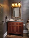 DELTA Cassidy Single Handle Channel Vessel Bathroom Faucet — Champagne Bronze
