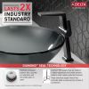 DELTA Pivotal Single Handle Vessel Bathroom Faucet — Matte Black