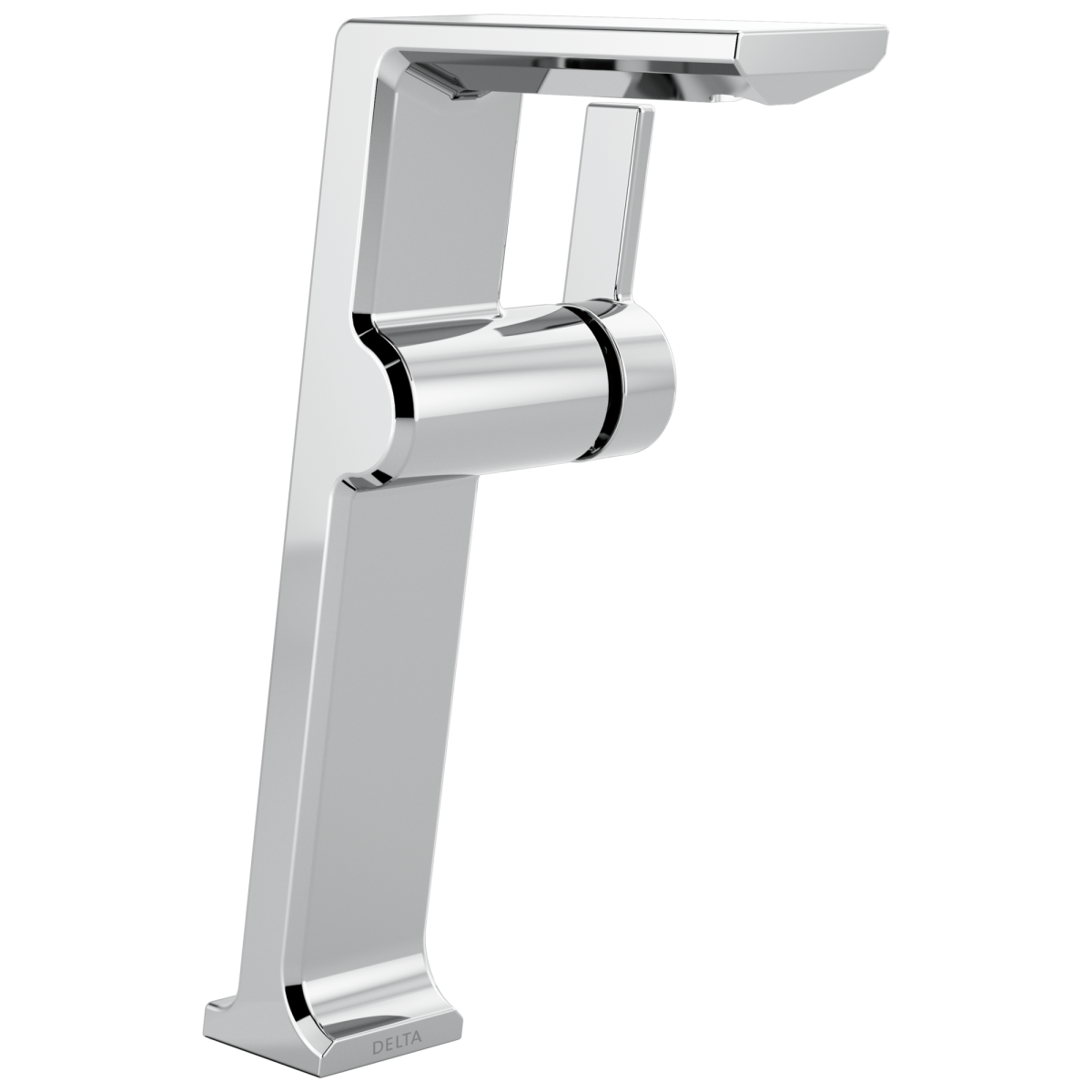 DELTA Pivotal Single Handle Vessel Bathroom Faucet — Lumicoat® Chrome