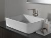 DELTA Pivotal Single Handle Vessel Bathroom Faucet — Lumicoat® Stainless