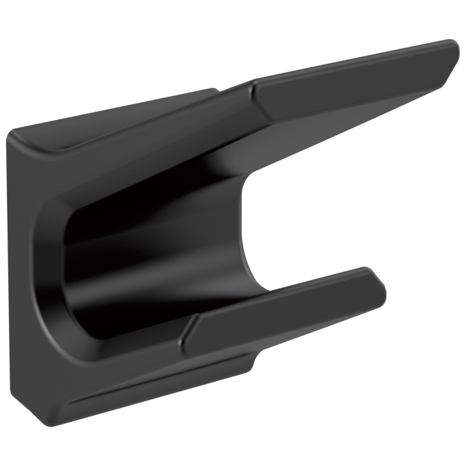 DELTA Pivotal Double Robe Hook — Matte Black