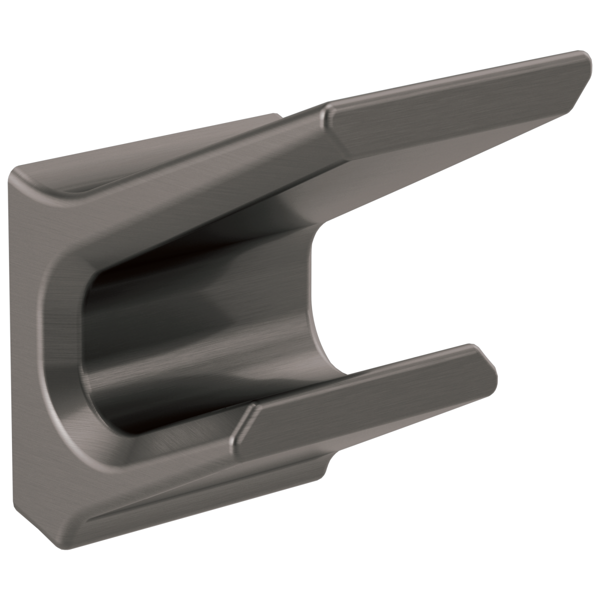 DELTA Pivotal Double Robe Hook — Black Stainless