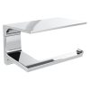 DELTA Pivotal Tissue Holder with Shelf — Chrome