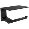 DELTA Pivotal Tissue Holder with Shelf — Matte Black