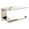 DELTA Pivotal Tissue Holder with Shelf — Polished Nickel