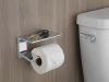 DELTA Pivotal Tissue Holder with Shelf — Chrome