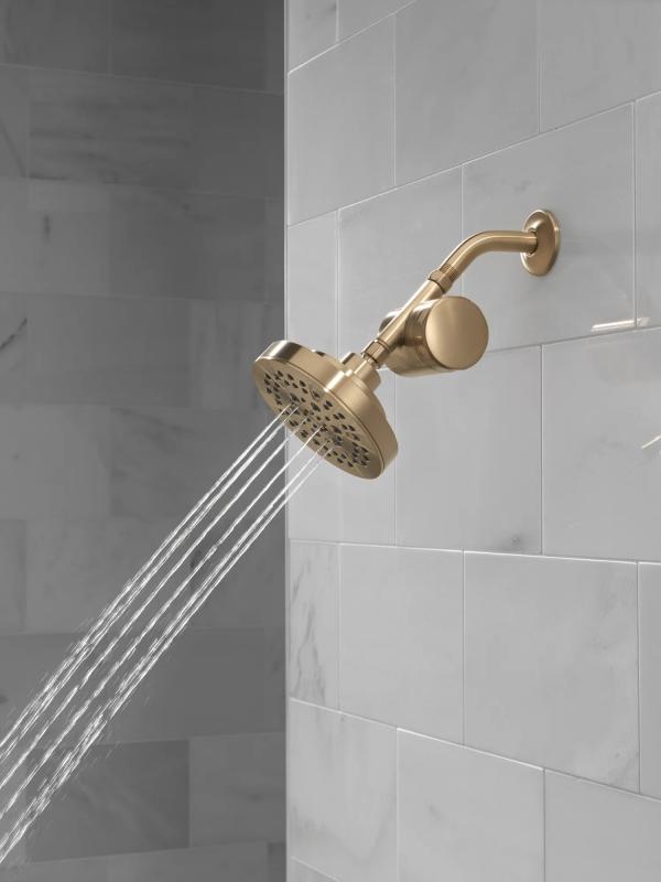 DELTA Universal Showering Components 5-Setting Showerhead — Champagne Bronze