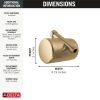 DELTA Clarifi Standard Shower Filter Attachment — Champagne Bronze