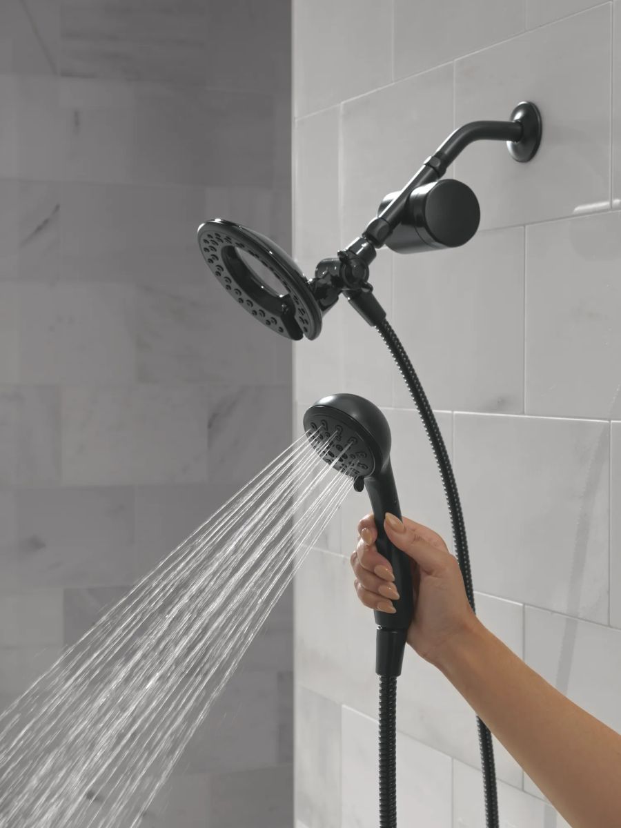 DELTA Clarifi Shower Filter Attachment with 4-Setting In2ition — Matte Black