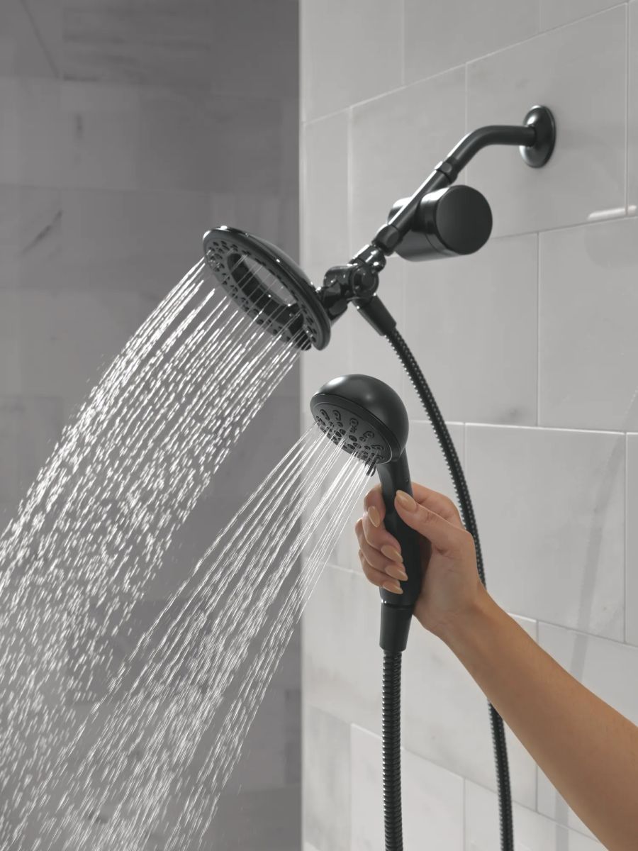 DELTA Clarifi Shower Filter Attachment with 4-Setting In2ition — Matte Black