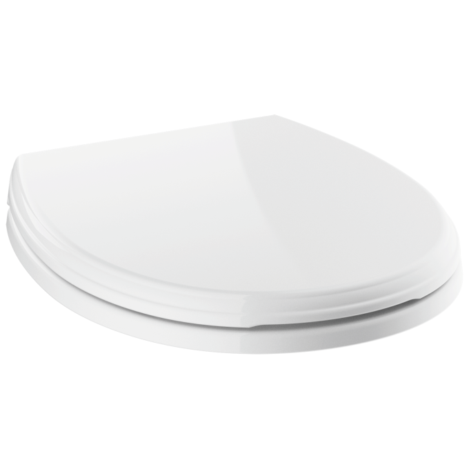 DELTA Wycliffe Round Front Standard Close Toilet Seat — White