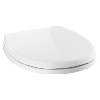 DELTA Wycliffe Round Front Standard Close Toilet Seat — White