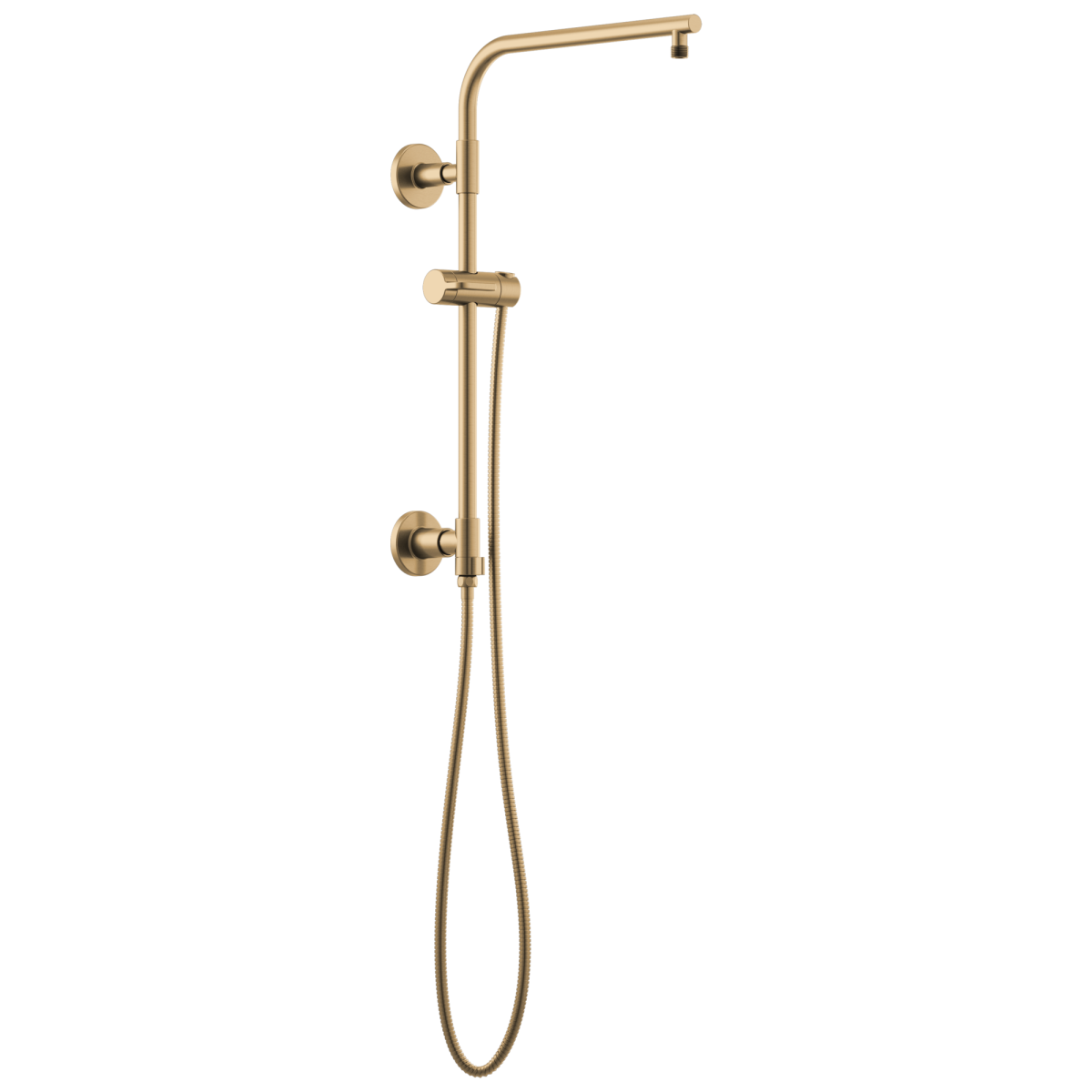 BRIZO Essential Shower 18" Linear Round Shower Column — Luxe Gold