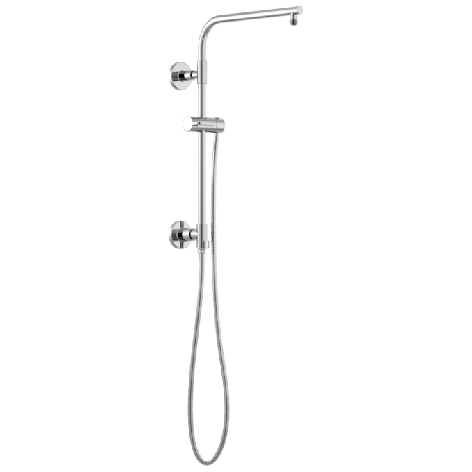 BRIZO Essential Shower 18" Linear Round Shower Column — Chrome