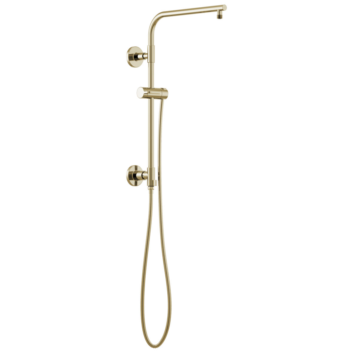 BRIZO Essential Shower 18" Linear Round Shower Column — Polished Nickel