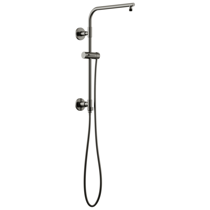 BRIZO Essential Shower 18" Linear Round Shower Column — Luxe Steel