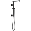 BRIZO Essential Shower 18" Linear Square Shower Column — Matte Black