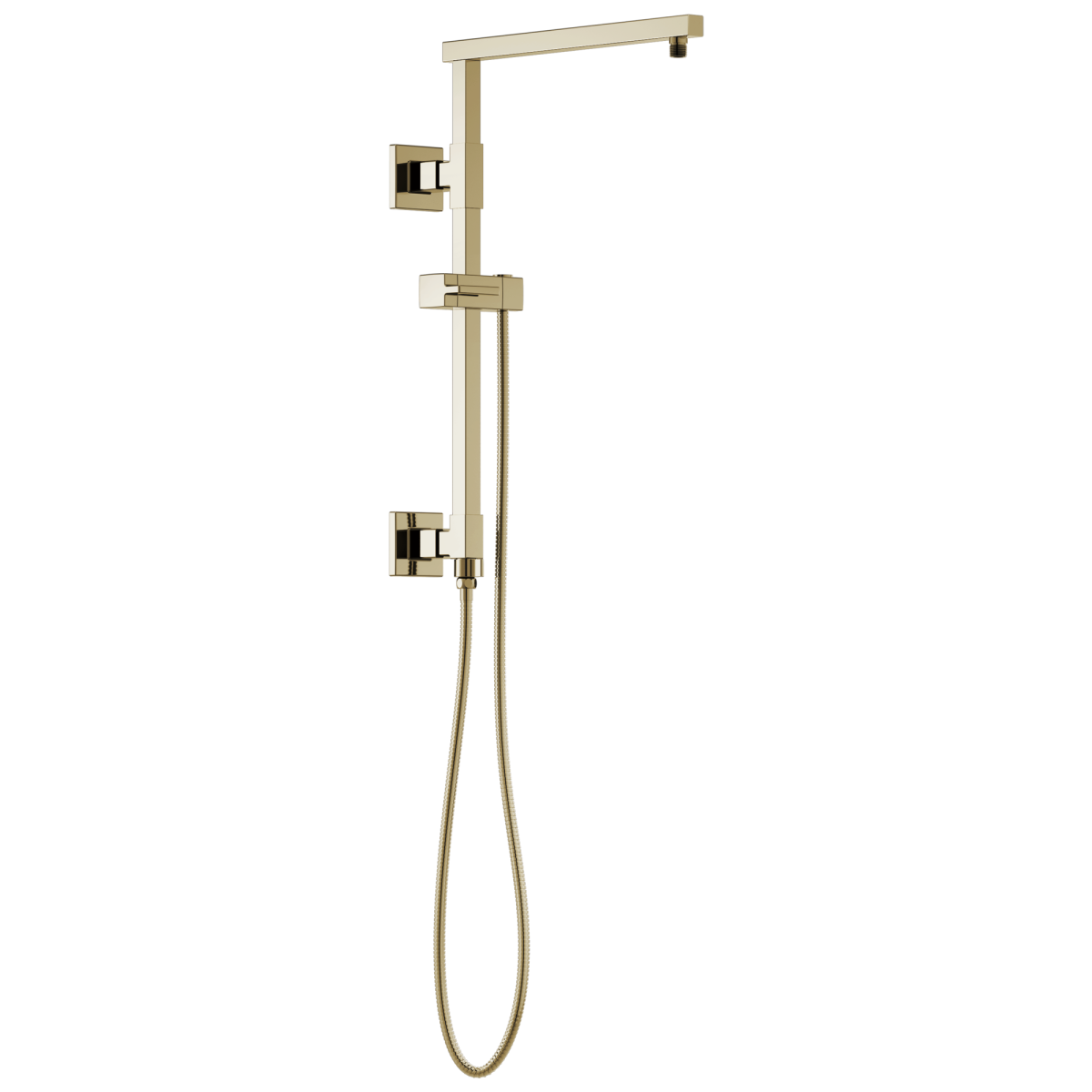 BRIZO Essential Shower 18" Linear Square Shower Column — Polished Nickel