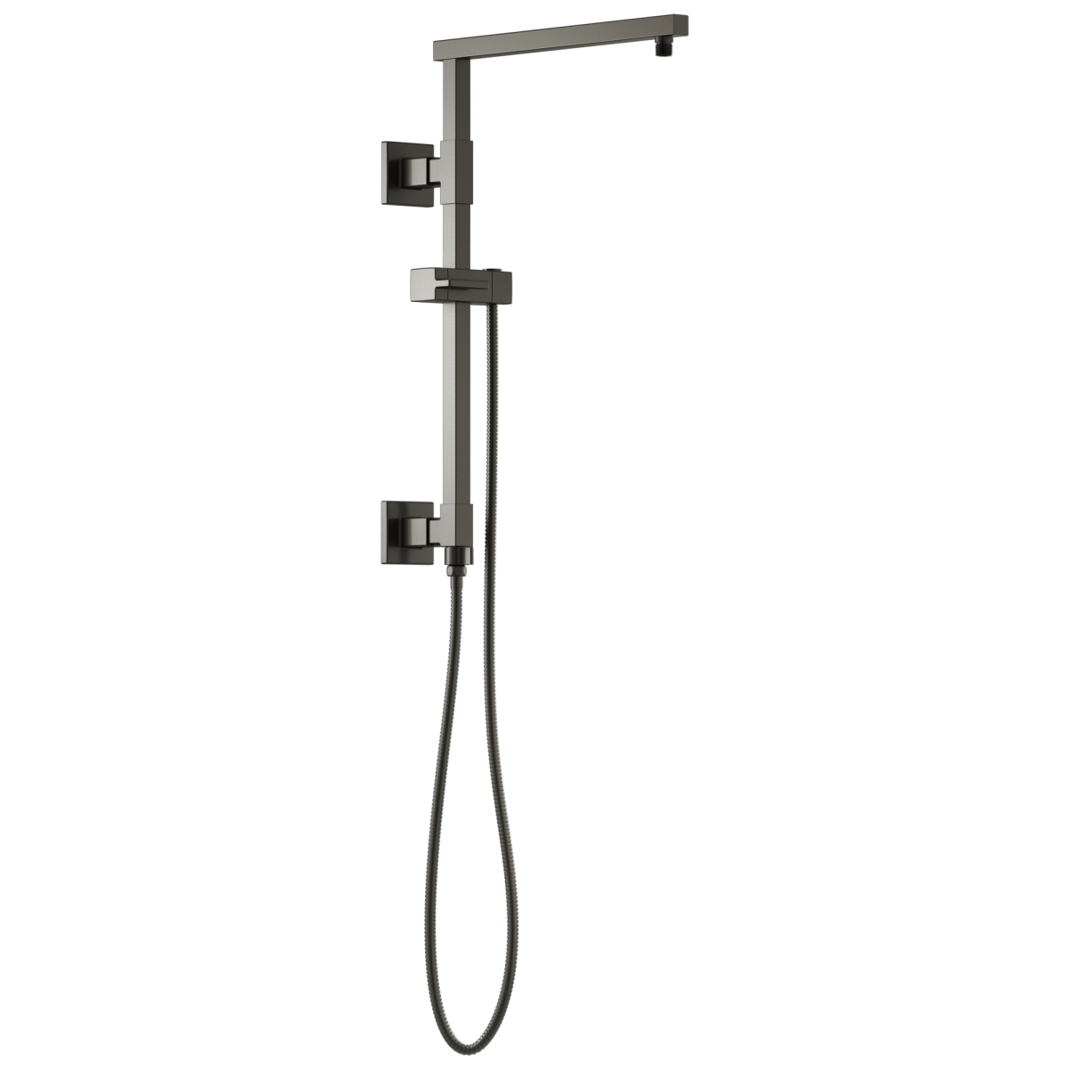 BRIZO Essential Shower 18" Linear Square Shower Column — Luxe Steel