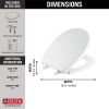 DELTA Morgan Round Front Slow-Close Toilet Seat — White