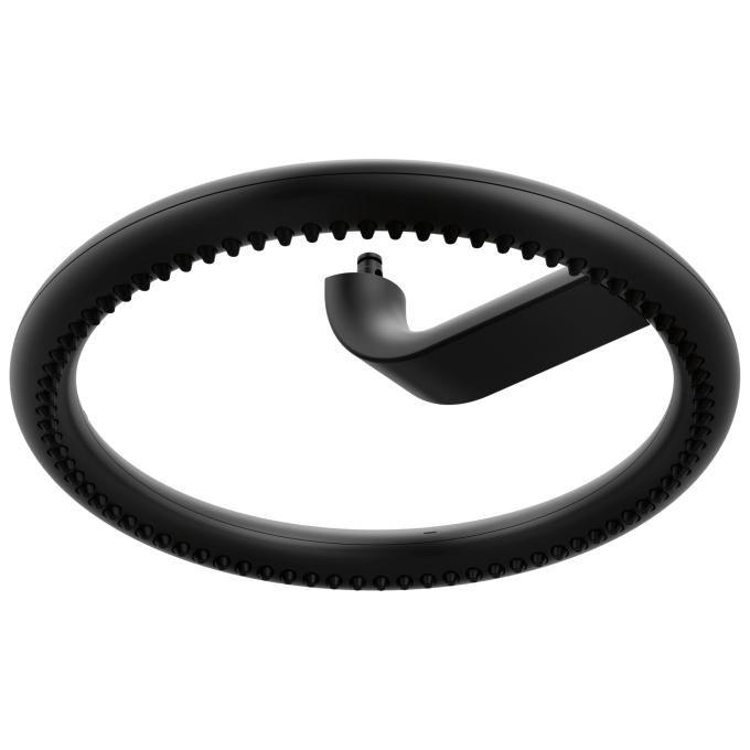 BRIZO Roccesco 12" Single-Function Halo Raincan Shower Head - 2.5 GPM — Matte Black