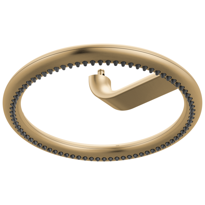 BRIZO Roccesco 12" Single-Function Halo Raincan Shower Head - 1.75 GPM — Luxe Gold