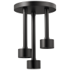 BRIZO Essential Shower Linear Round Single-Function H2Okinetic Pendant Raincan Shower Head — Matte Black