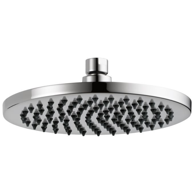 BRIZO Essential Shower 8" Linear Round Single-Function Raincan Shower Head - 1.75 GPM — Chrome