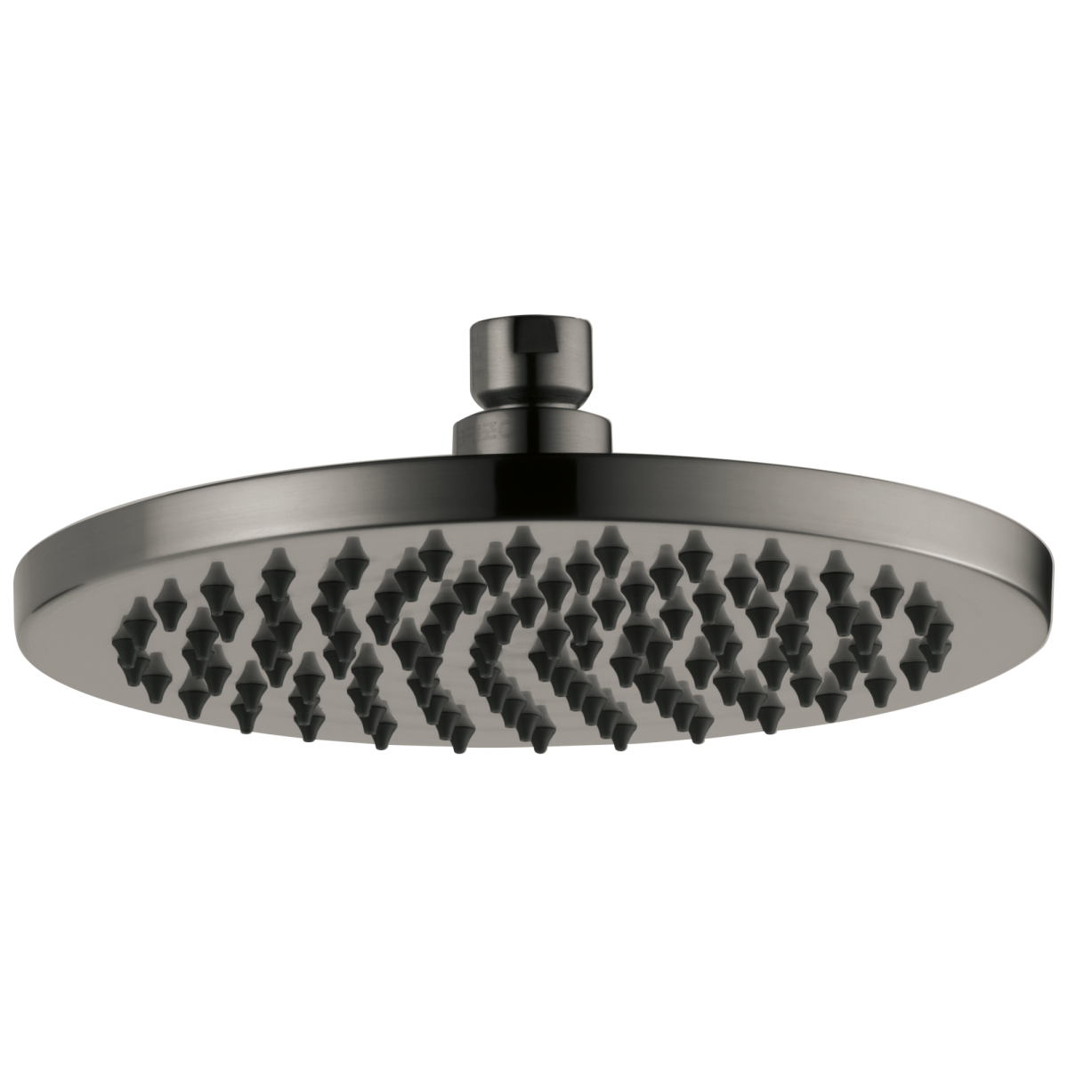 BRIZO Essential Shower 8" Linear Round Single-Function Raincan Shower Head - 2.5 GPM — Luxe Steel