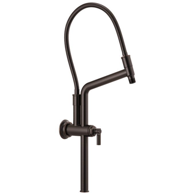 BRIZO Essential Shower 13 7/16" Classic Slide Bar Shower Arm And Flange — Venetian Bronze