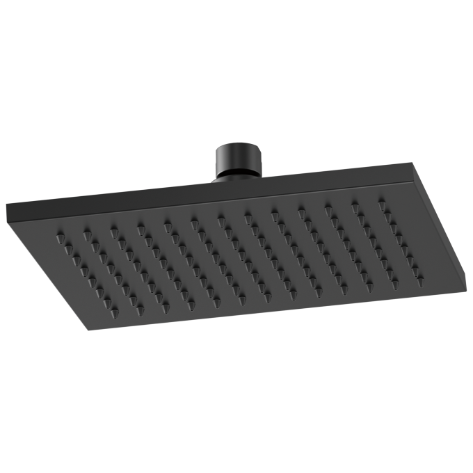 BRIZO Siderna Rectangular Raincan Showerhead — Matte Black