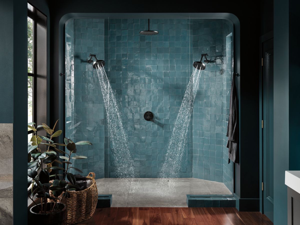 BRIZO Jason Wu for BRIZO Pressure Balance Valve with Integrated 6-Function Diverter Trim - Less Handles — Matte Black