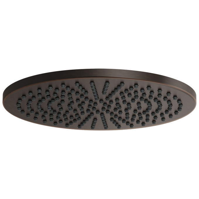 BRIZO Essential Shower 12" Linear Round Single-Function Raincan Shower Head - 2.5 GPM — Venetian Bronze