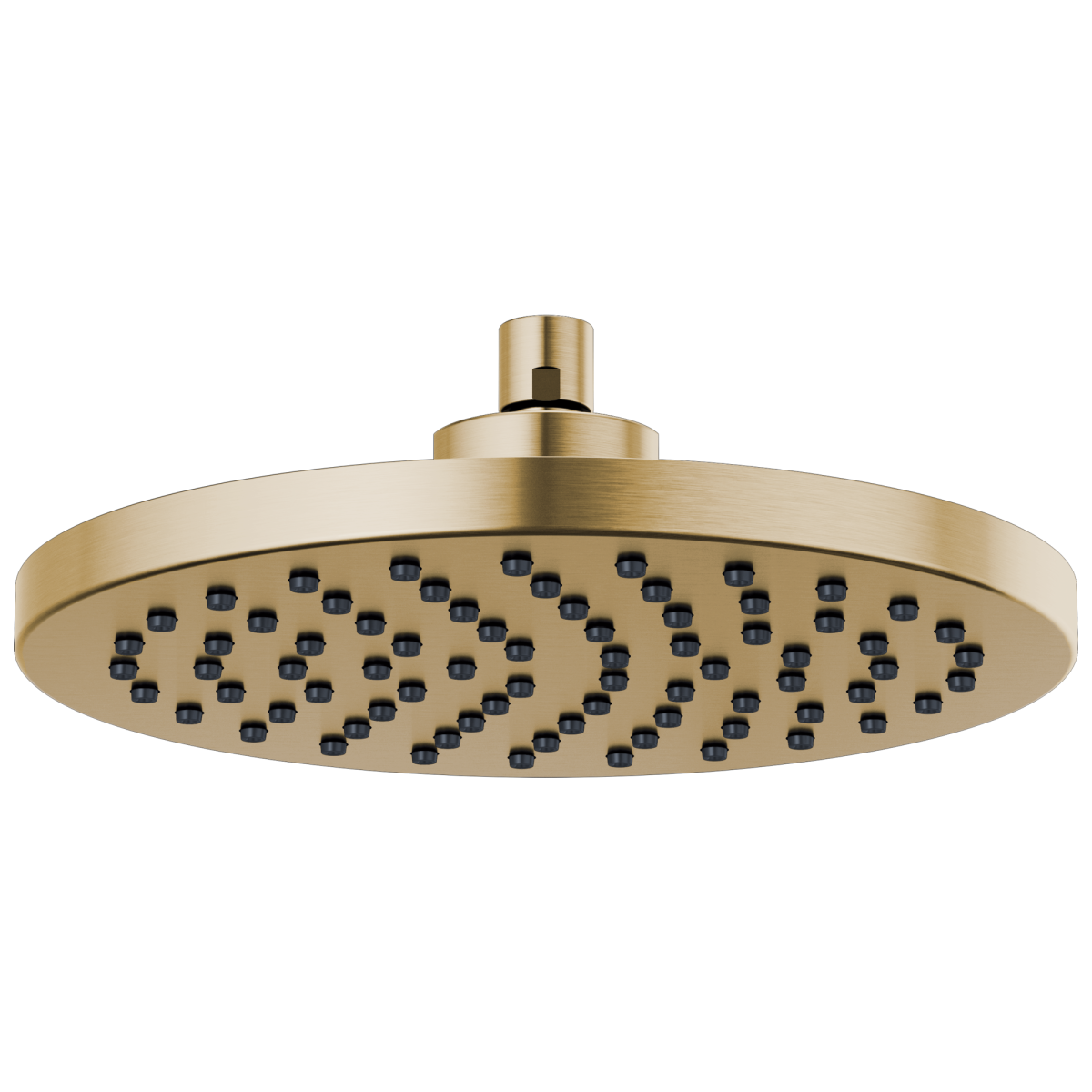 BRIZO Essential Shower 10" Linear Round Single-Function Raincan Shower Head - 2.5 GPM — Luxe Gold