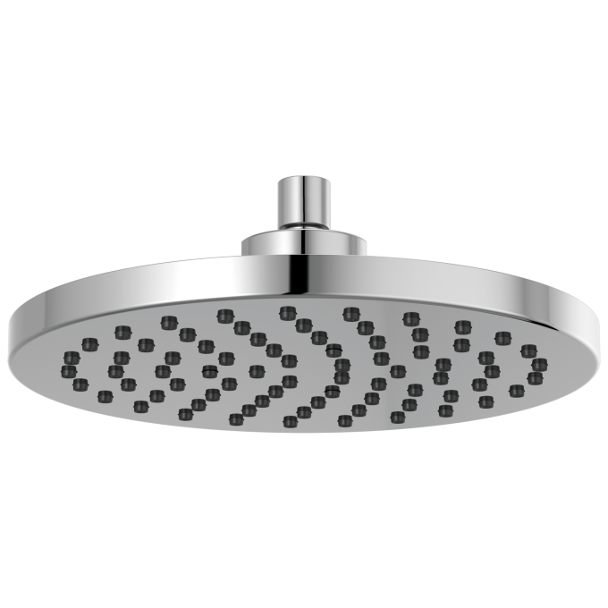 BRIZO Essential Shower 10" Linear Round Single-Function Raincan Shower Head - 2.5 GPM — Chrome
