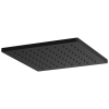 BRIZO Essential Shower 12" Linear Square Single-Function Raincan Shower Head - 1.75 GPM — Matte Black