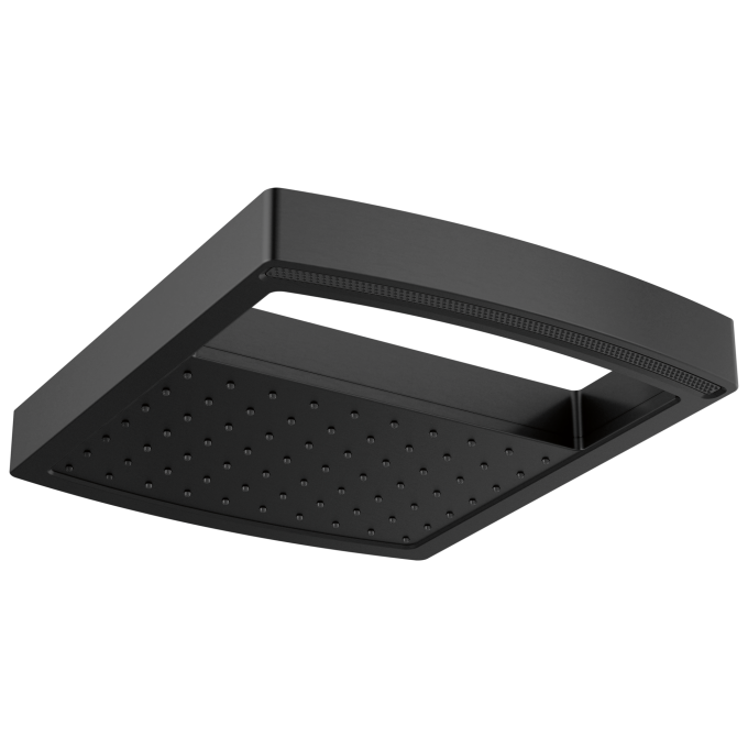 BRIZO Kintsu 14" Dual Waterway Multi-Function Raincan Shower Head - 2.5 GPM — Matte Black
