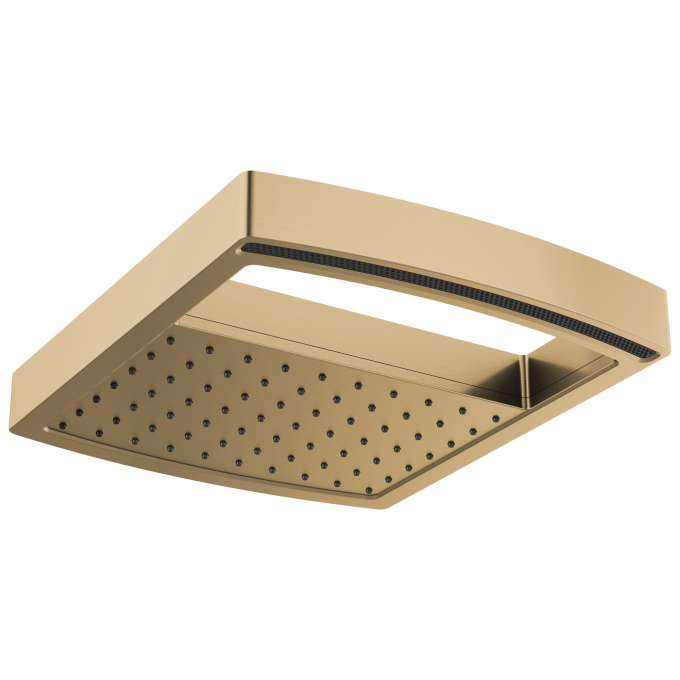 BRIZO Kintsu 14" Dual Waterway Multi-Function Raincan Shower Head - 1.75 GPM — Luxe Gold