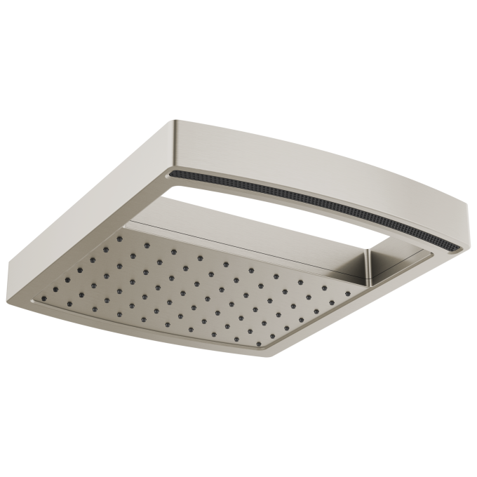 BRIZO Kintsu 14" Dual Waterway Multi-Function Raincan Shower Head - 2.5 GPM — Luxe Nickel