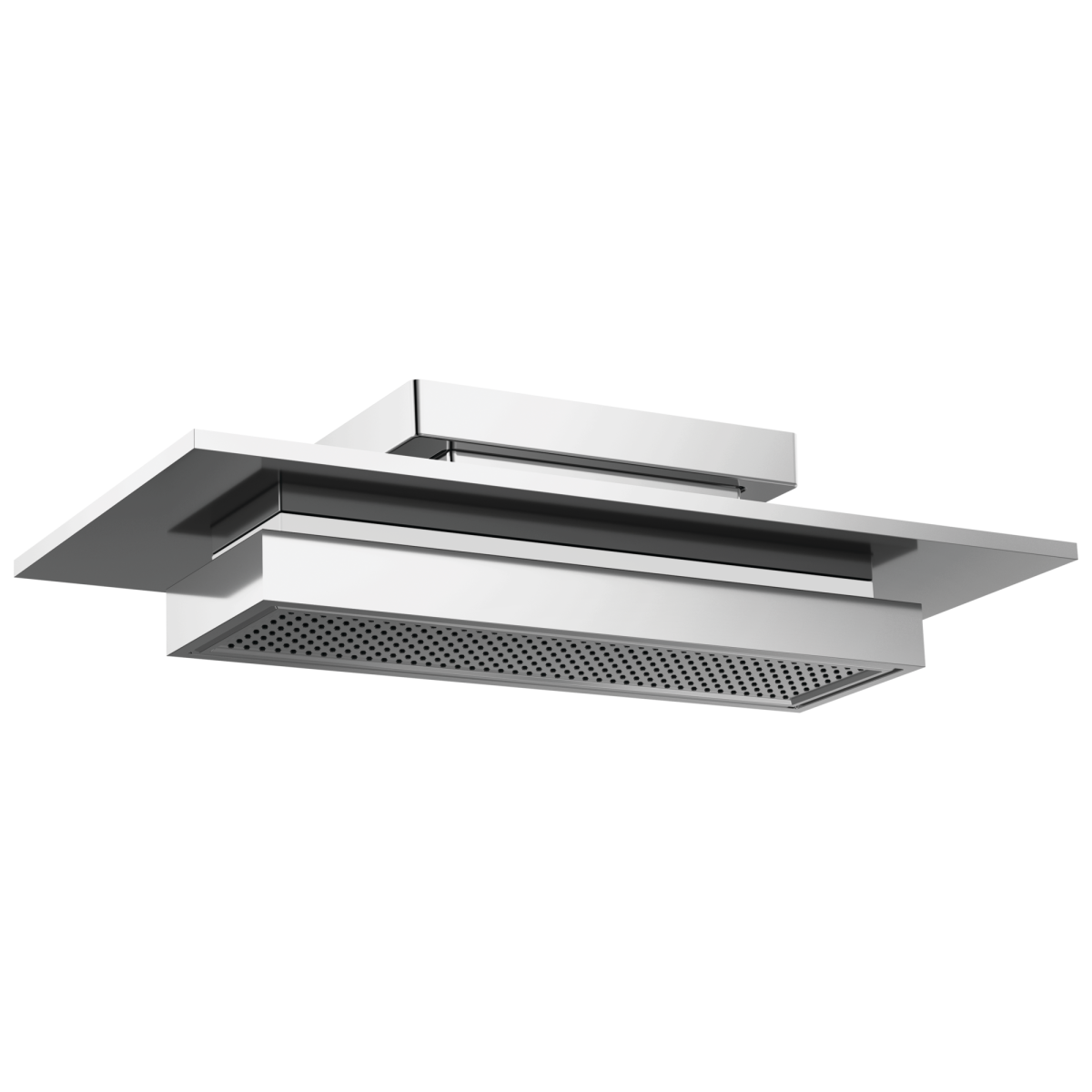 BRIZO Frank Lloyd Wright 21” Single-Function Raincan Shower Head with Integrated Lighting - 2.5 GPM — Chrome