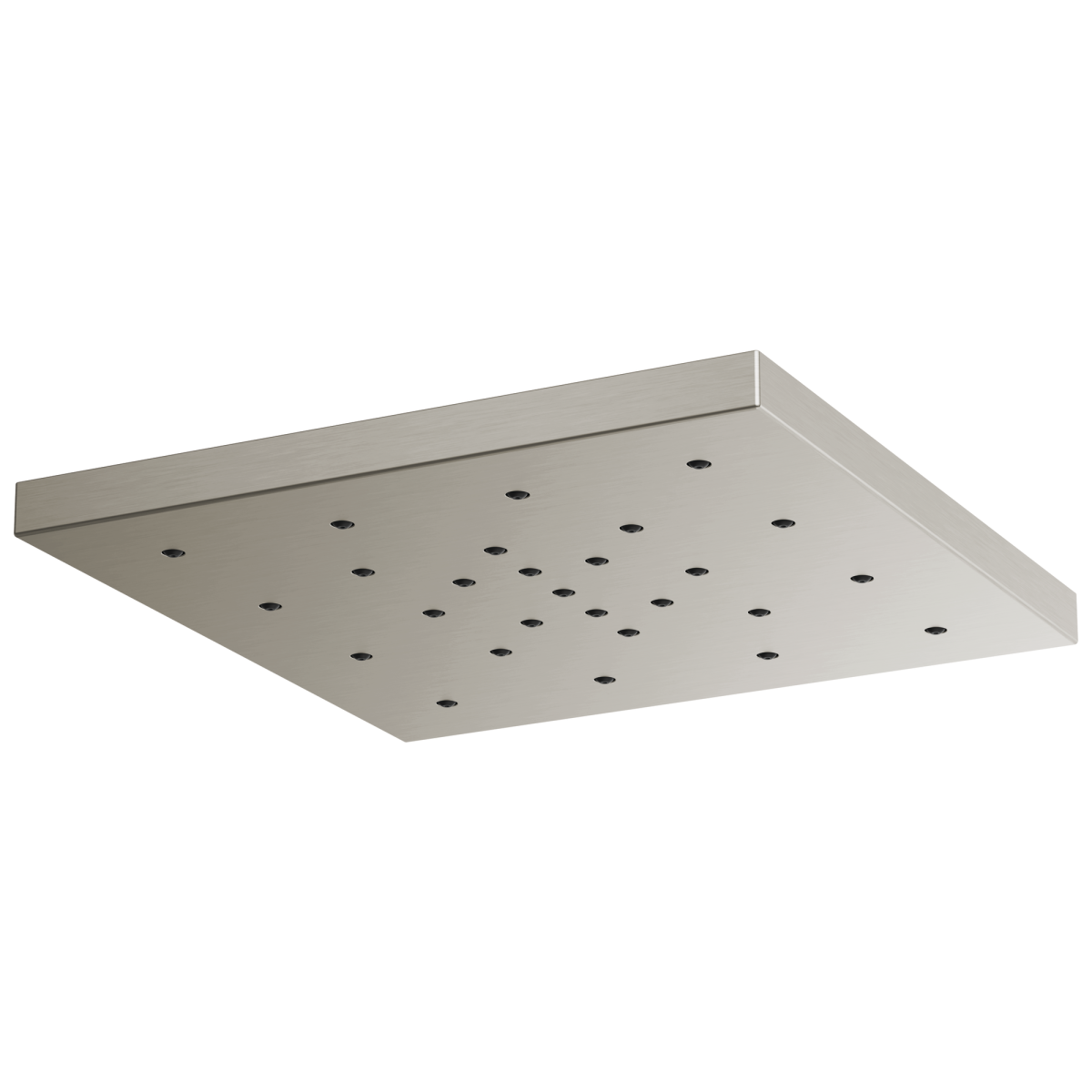 BRIZO Essential Shower 14” Linear Square H2Okinetic Single-Function Raincan Shower Head — Luxe Nickel