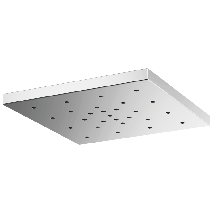 BRIZO Essential Shower 14” Linear Square H2Okinetic Single-Function Raincan Shower Head — Chrome