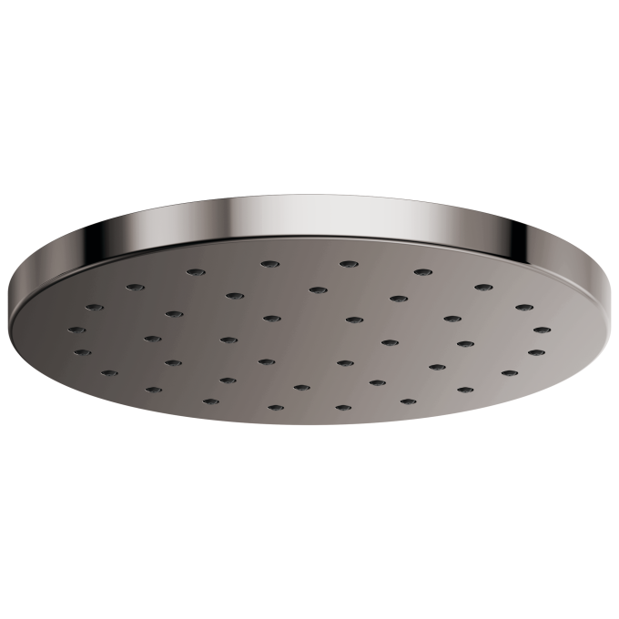 BRIZO Essential Shower 14” Linear Round H2OKINETIC Single-Function Raincan Shower Head 2.5 GPM — Brilliance Black Onyx