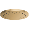 BRIZO Essential Shower 14” Linear Round H2OKINETIC Single-Function Raincan Shower Head 2.5 GPM — Luxe Gold