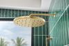 BRIZO Allaria 13" Wall Mount Shower Arm and Flange — Luxe Gold
