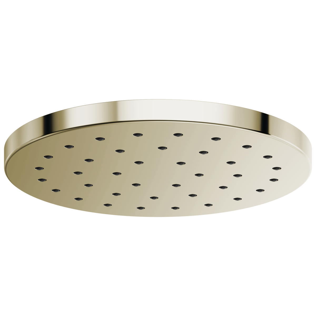 BRIZO Essential Shower 14” Linear Round H2OKINETIC Single-Function Raincan Shower Head 2.5 GPM — Polished Nickel