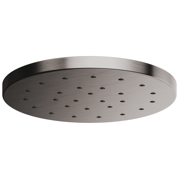 BRIZO Essential Shower 14” Linear Round H2OKINETIC Single-Function Raincan Shower Head — Luxe Steel
